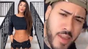 Kevinho invade vídeo íntimo da namorada Gabriela Versiani (Montagem: TV Foco)