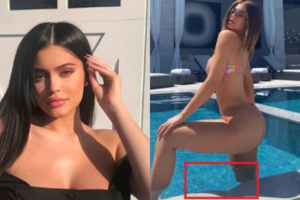 Kylie Jenner vacila, deixa escapar erro no photoshop e passa sufoco (Foto: Reprodução)