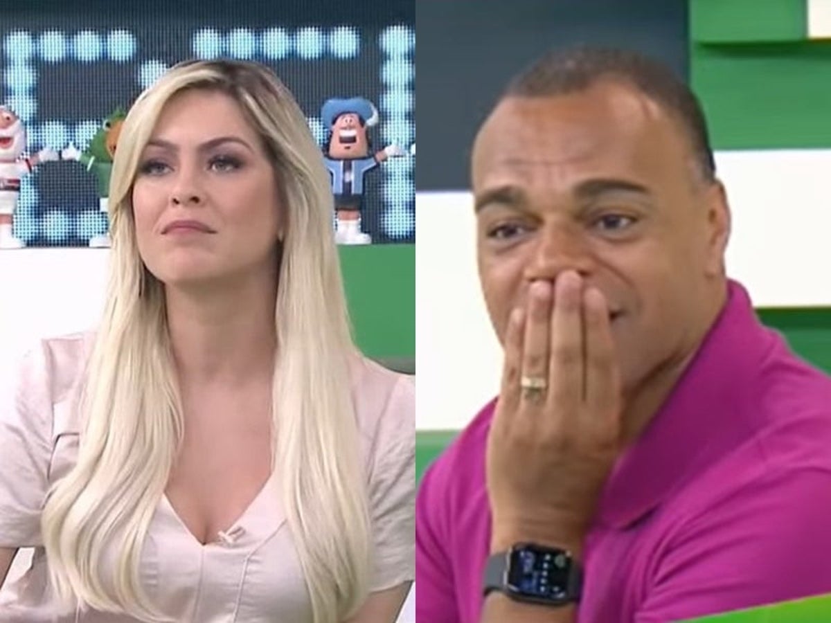 Denilson é pego deitado no colo de Renata Fan e relação deles é exposta