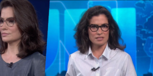 Jornal Nacional da Globo é comandado por Renata Vasconcellos (Foto: reprodução)