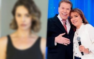 Iris Abravanel e Silvio Santos, e a ex-paquita. - Foto: Reprodução