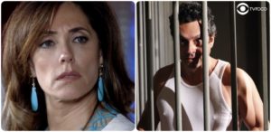 Tereza Cristina e Baltazar na novela Fina Estampa (Foto: Montagem/TV Foco)