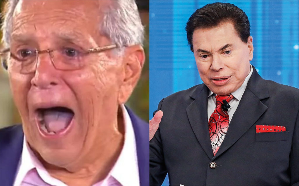 Carlos Alberto de Nóbrega e Silvio Santos (Foto: TV Foco)