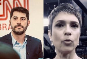 Imagem do post Na CNN Brasil, Evaristo Costa expõe constrangimento com Sandra Annenberg e tenta tirar apresentadora da Globo