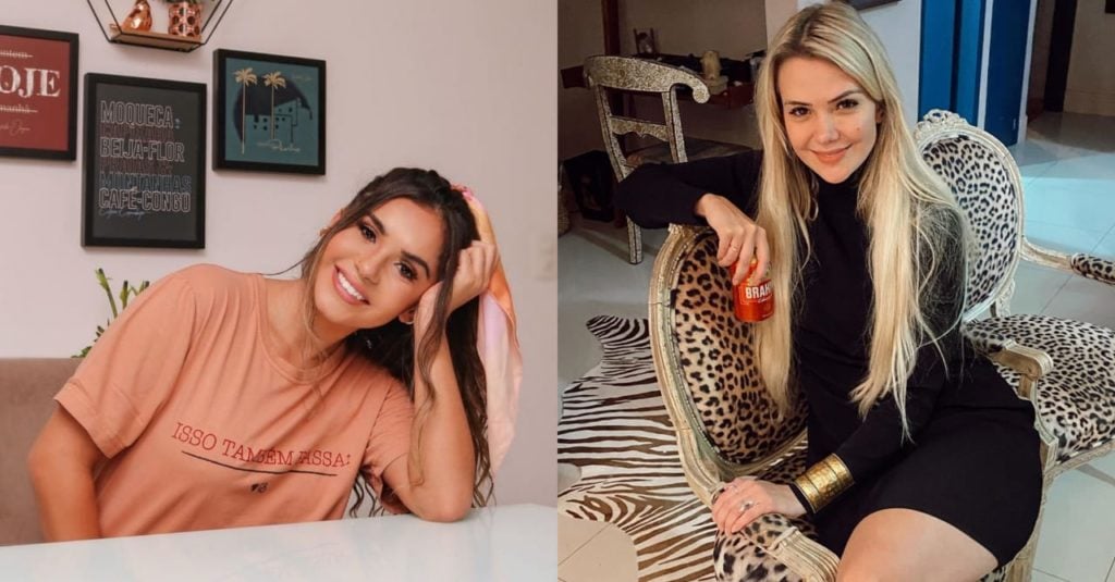 Gizelly e Macela revelam em brincadeira que ficariam com Bianca Andrade e Rafa Kalimann (Foto: Reprodução/Instagram)