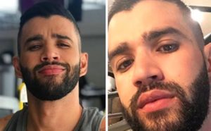 Gusttavo Lima se machucou enquanto tocava bateria (Foto: Montagem/TV Foco)