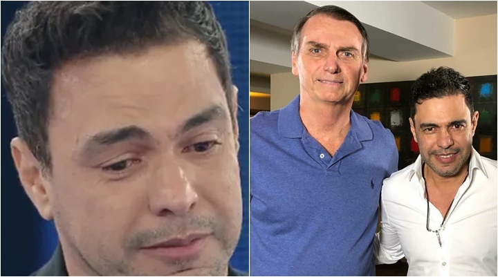 Zezé Di Camargo demonstrou apoio a Bolsonaro. (Foto: Montagem/Reprodução)