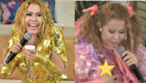 Joelma deixa espacar parte do seio (Foto: Reprodução/Montagem)