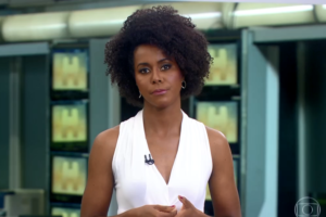 Maju Coutinho assumiu o lugar de Sandra Annenberg no Jornal Hoje (Foto: Reprodução / TV Globo)