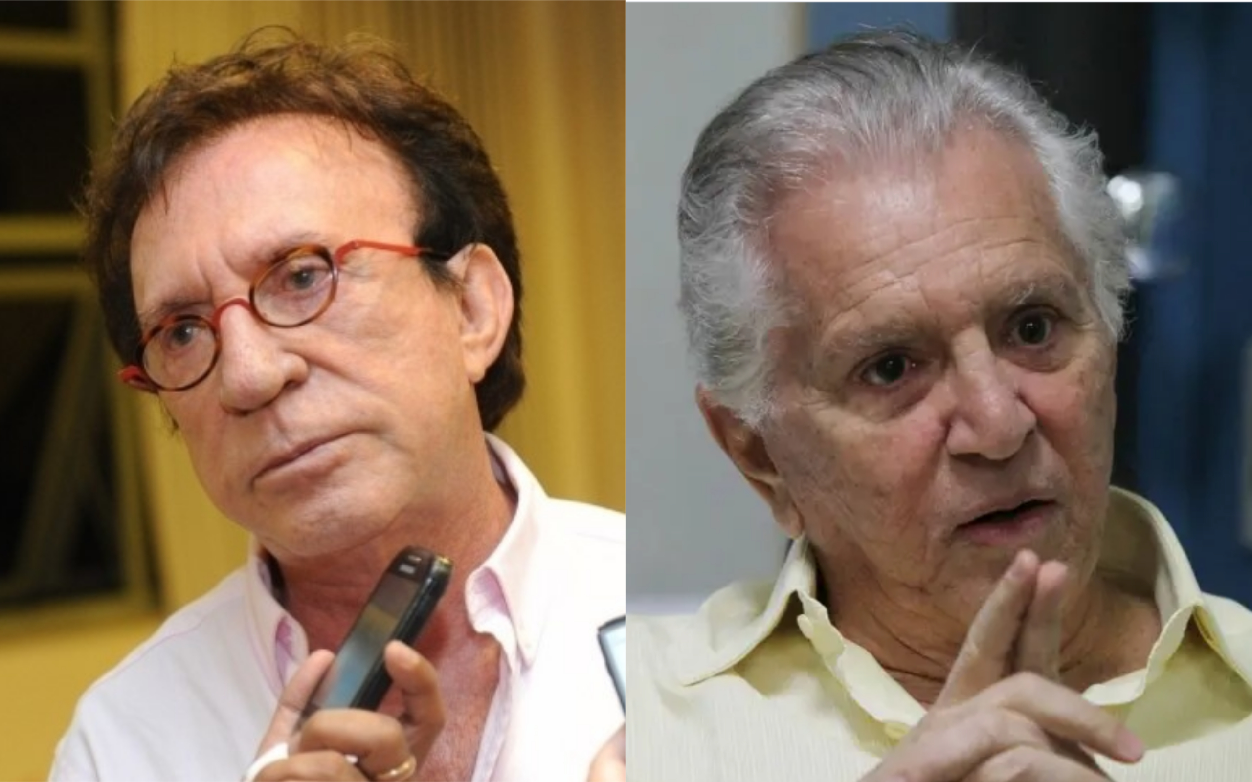 Moacyr Franco e Carlos Alberto de Nóbrega (Foto: Divulgação)