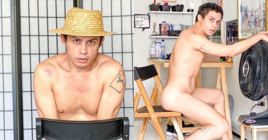 Ator Silvero Pereira posta foto pelado em redes sociais (Foto: Reprodução/Instagram)