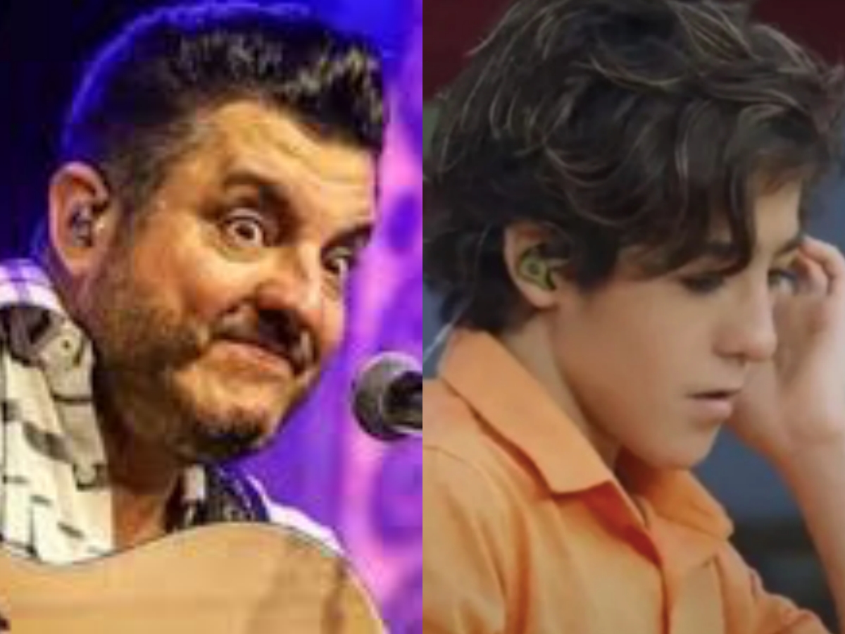 O famoso cantor sertanejo Bruno, da dupla com Marrone, e seu filho, Enzo Rabelo causaram polêmica nas redes sociais (Foto: Divulgação)