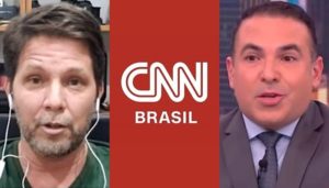 Mario Frias ficou revoltado após ser motivo de chacota na CNN Brasil e criticou Reinaldo Gottino (Foto: Reprodução/CNN Brasil/Montagem)