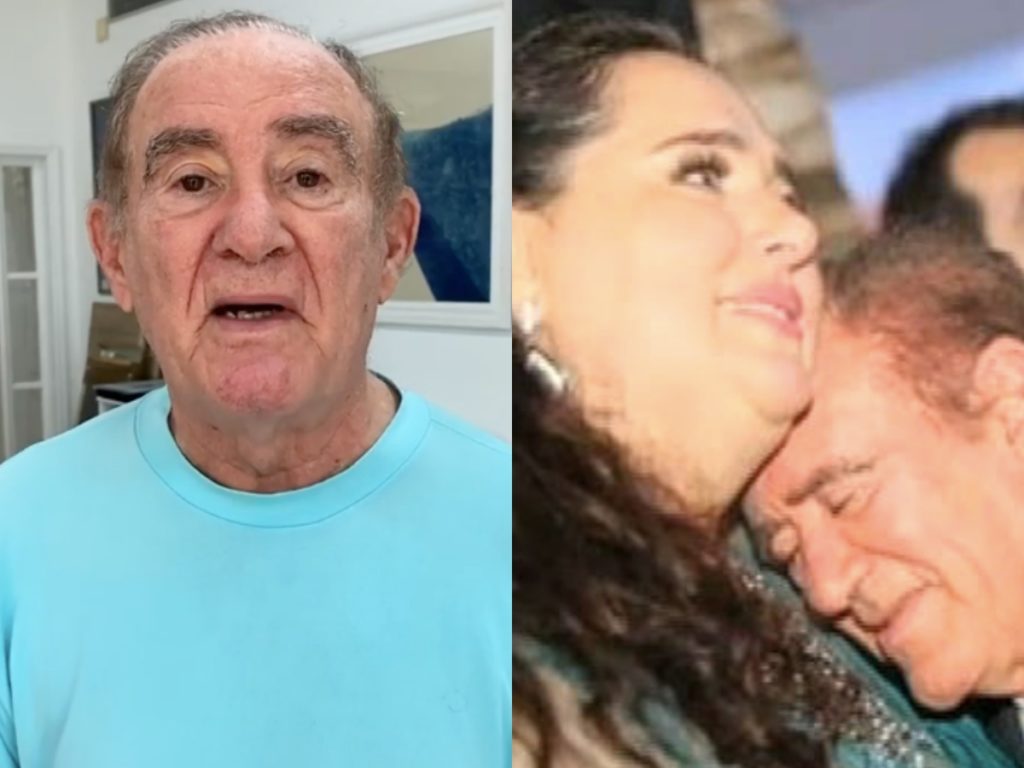 Renato Aragão, o Didi e atual esposa (Foto montagem) 