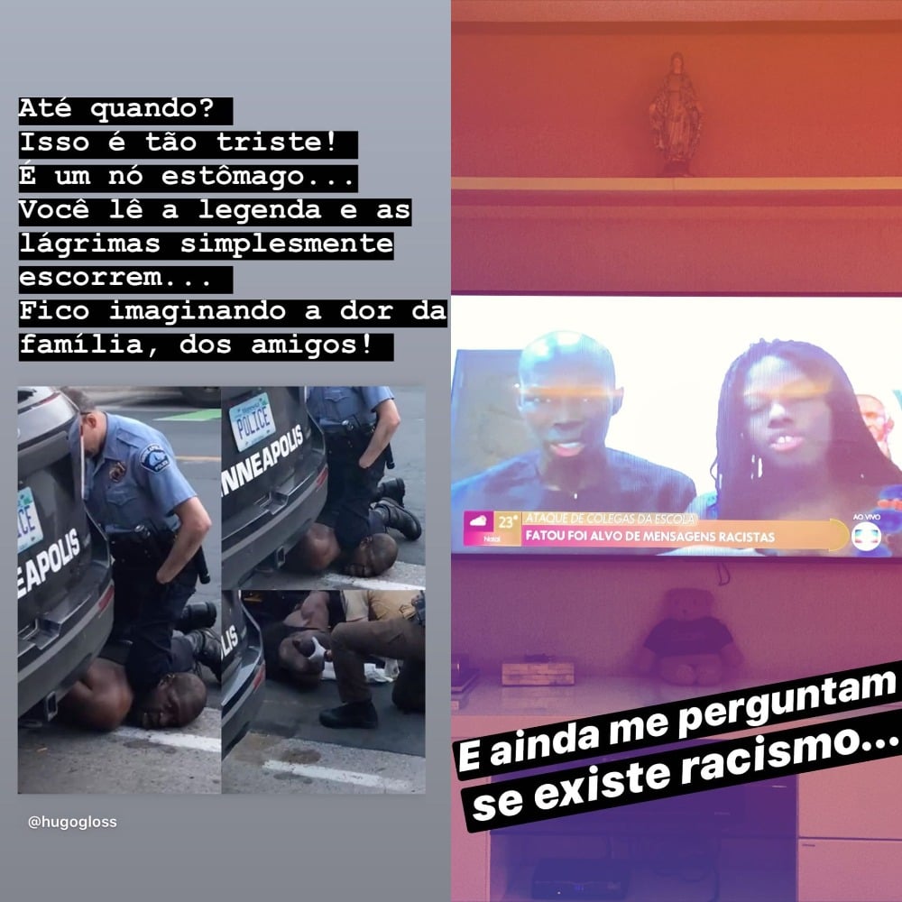 Ex-casal fez protesto nas redes sociais (Foto: Reprodução/Instagram)