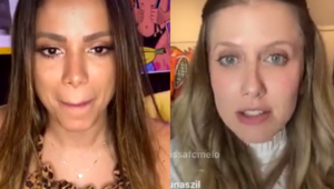 Gabriela Prioli participa de live com Anitta (Foto: Reprodução)