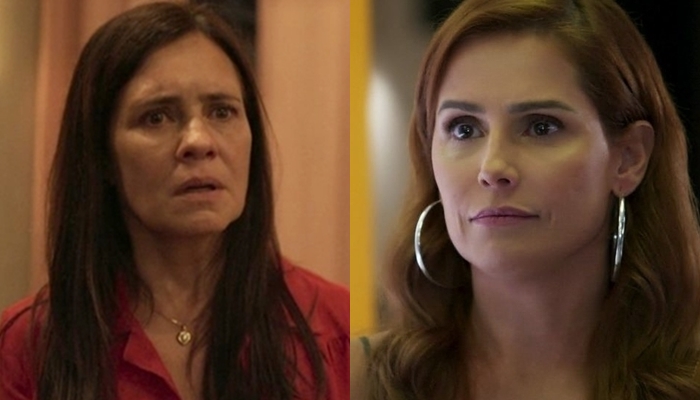 Adriana Esteves (Thelma) em Amor de Mãe e Deborah Secco (Alexia) em Salve-se Quem Puder; novelas têm capítulos alterados por causa do coronavírus (Foto: Reprodução/Globo/Montagem)