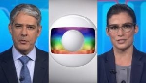 William Bonner e Renata Vasconcellos no Jornal Nacional, que passou a ter mais opinião na Globo (Foto: Reprodução/Globo)