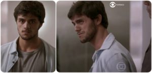 Jonatas vai aos prantos por ser preso injustamente em Totalmente Demais (Foto: Montagem/TV Foco)