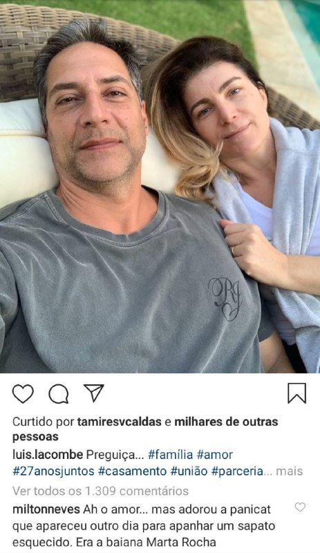 Milton Neves fez comentário maldoso em publicação de Lacombe (Foto: Reprodução)