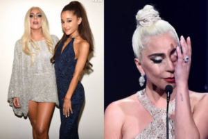 Lady Gaga vai às lágrimas ao se encontrar com Ariana Grande (Foto: Reprodução)