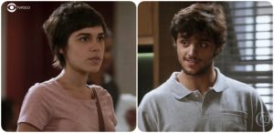 Leila e Jonatas juntos em Totalmente Demais? Sim! (Foto: Montagem/TV Foco)