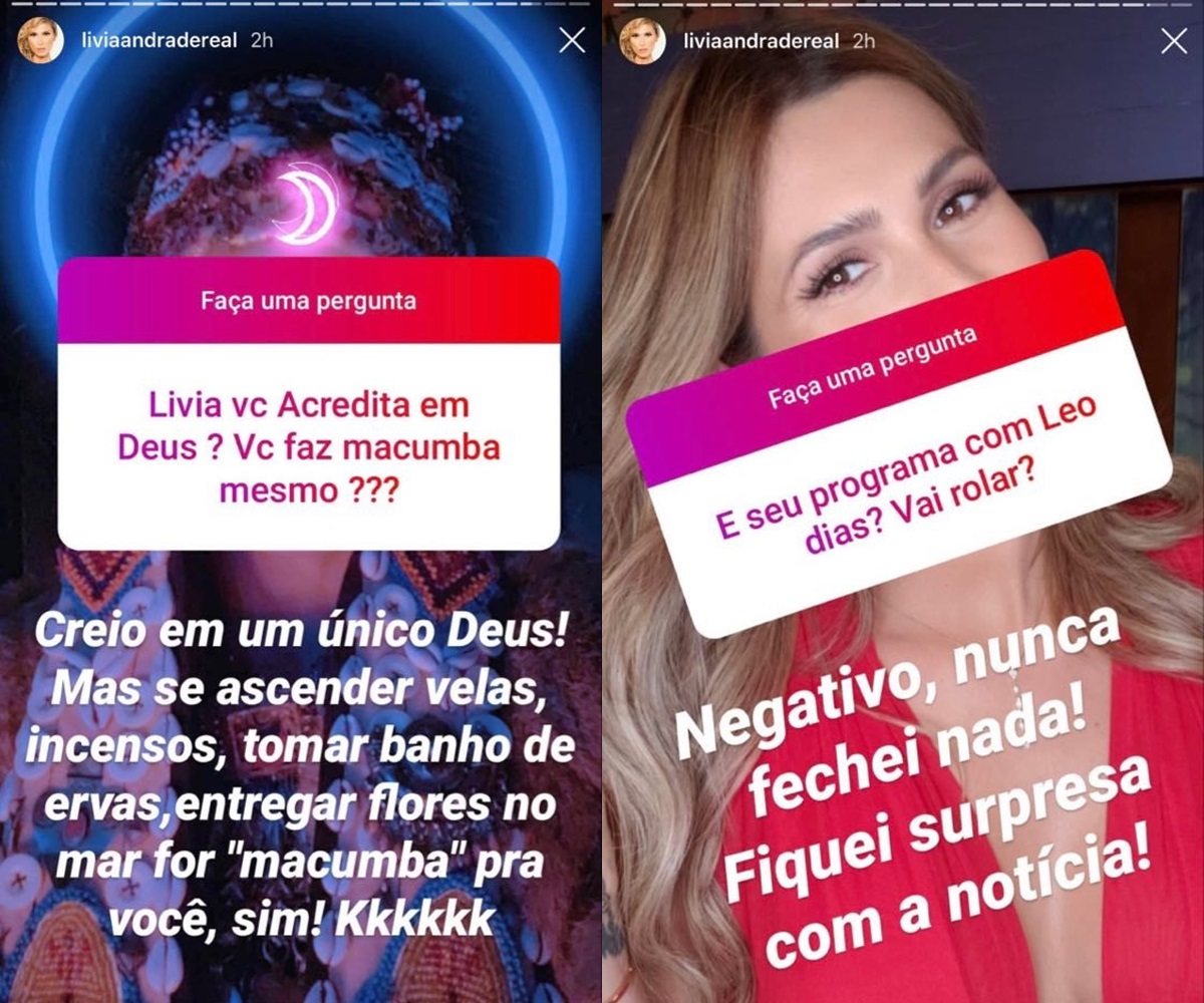 Lívia Andrade abriu o jogo com seus seguidores nos stories (Foto: reprodução/Instagram)