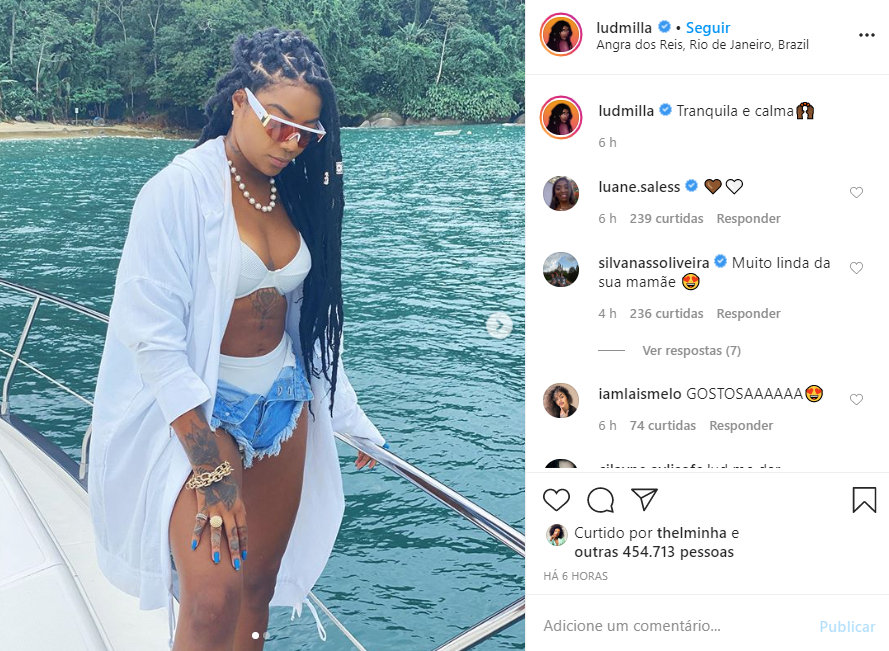 Ludmilla surpreende em foto (Foto: Reprodução)