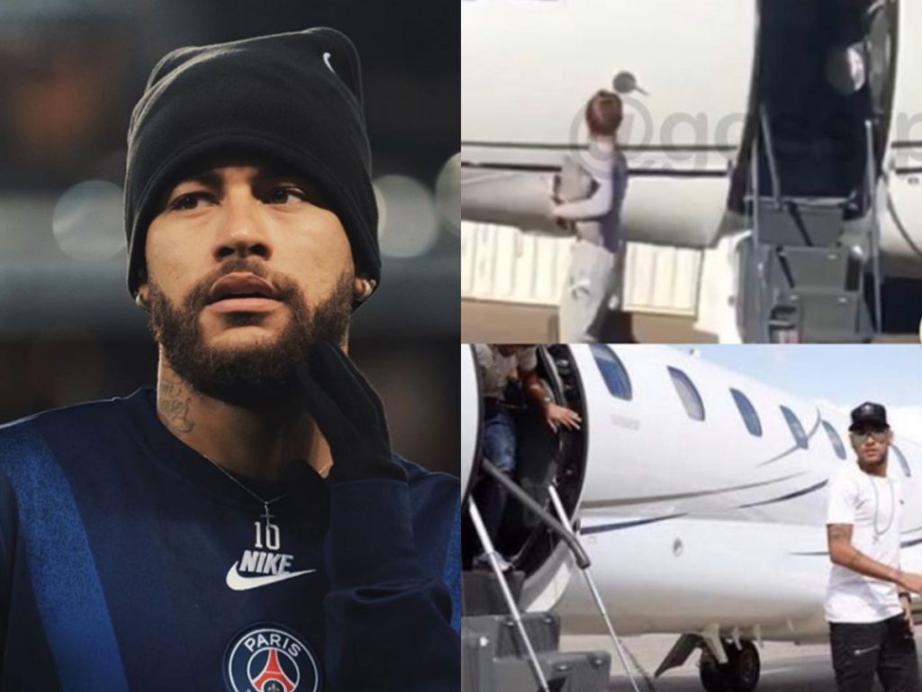 Neymar fretou jatinho para duas influencers (Foto: Montagem)