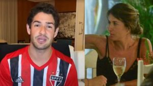 Pato surgiu ao vivo e Rebeca Abravanel foi mencionada no SP2 (Foto: Reprodução/TV Globo/AgNews)