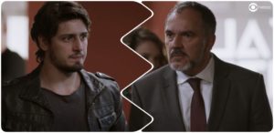 Rafael e Germano se enfrentam em Totalmente Demais (Foto: Montagem/TV Foco)