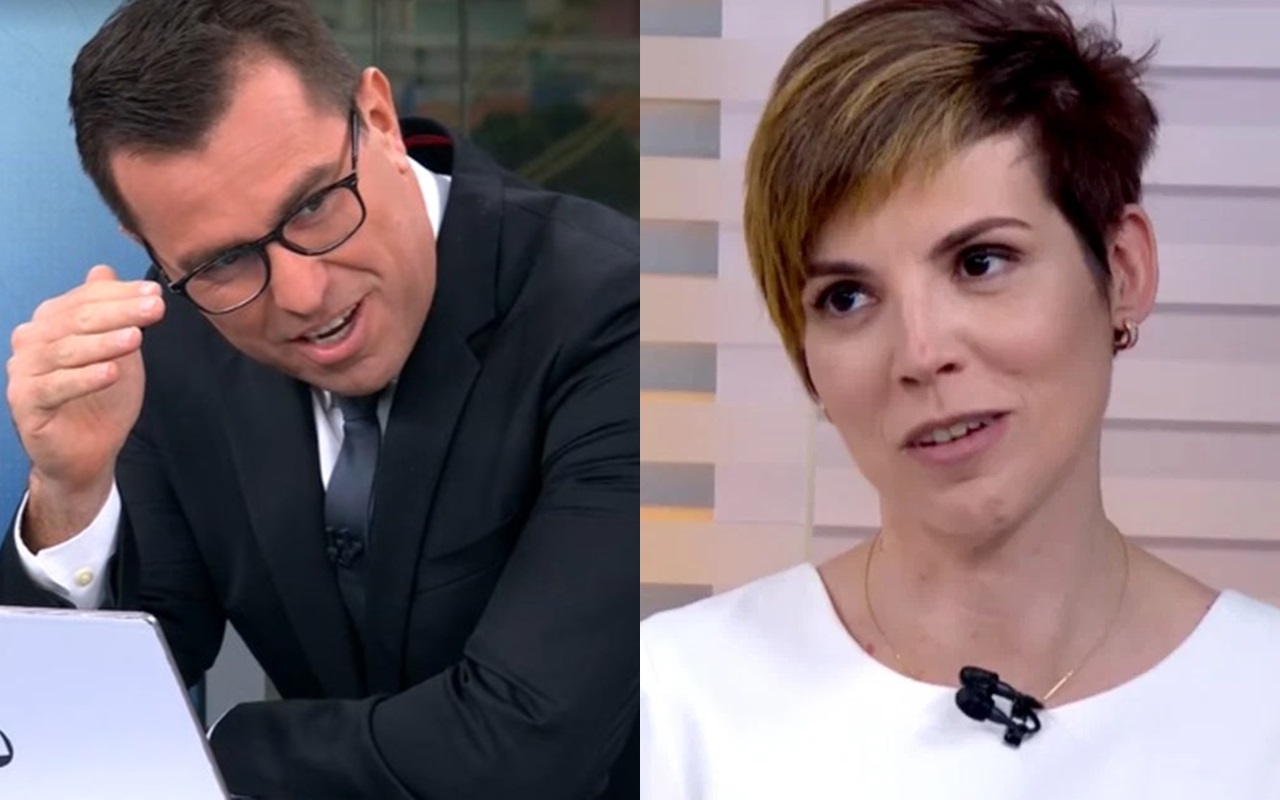 Rodrigo Bocardi e Glória Vanique se confundiram ao vivo na Globo (Foto: reprodução/Globoplay)