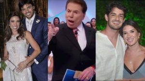 O deputado Fábio Faria e o jogador Pato, genros de Silvio Santos, dono do SBT foram atacados nas redes sociais (Montagem: TV Foco)