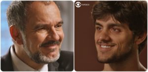 Germano e Jonatas selam a amizade em Totalmente Demais (Foto: Montagem/TV Foco)