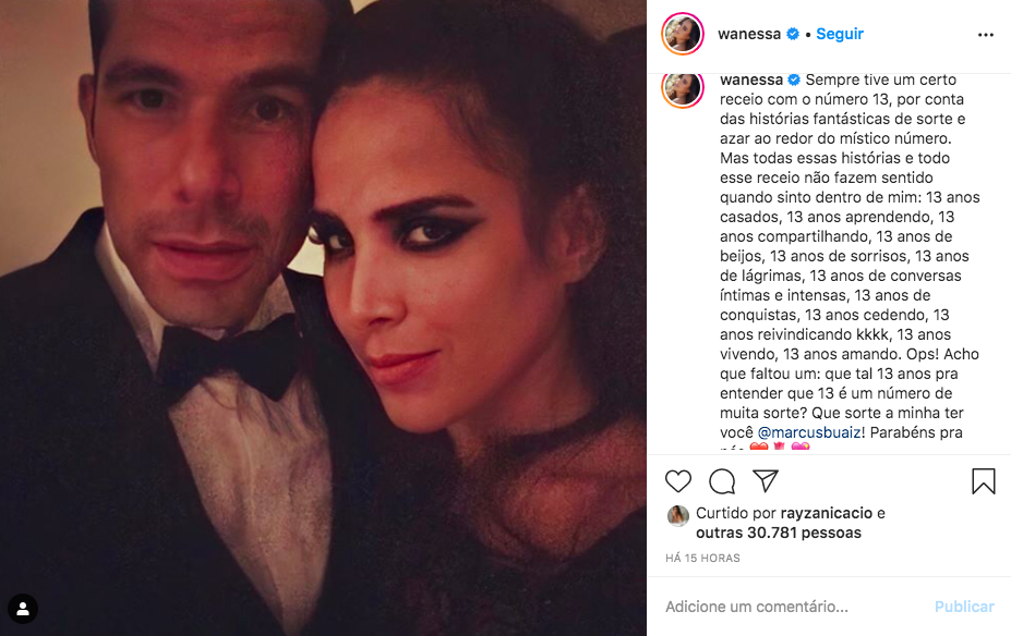 A famosa cantora e filha de Zezé Di Camargo, Wanessa agitou as redes sociais após fazer anúncio ao lado de marido e revelar vício surpreendente (Foto: Reprodução/Instagram)