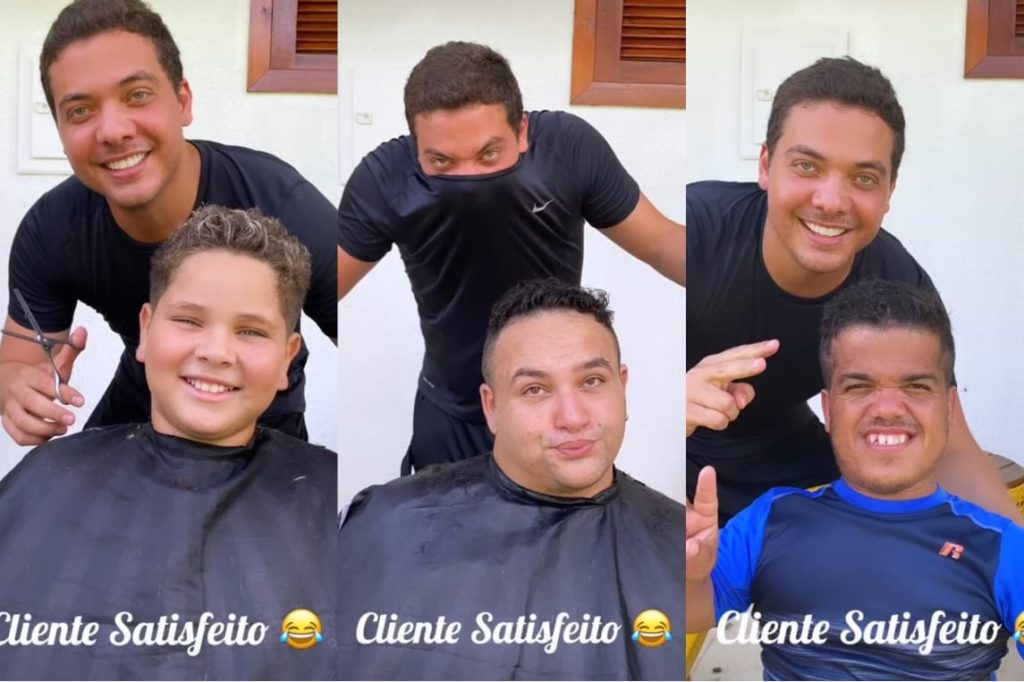 Wesley Safadão mostra resultado após corta cabelo em seu areas no Ceará