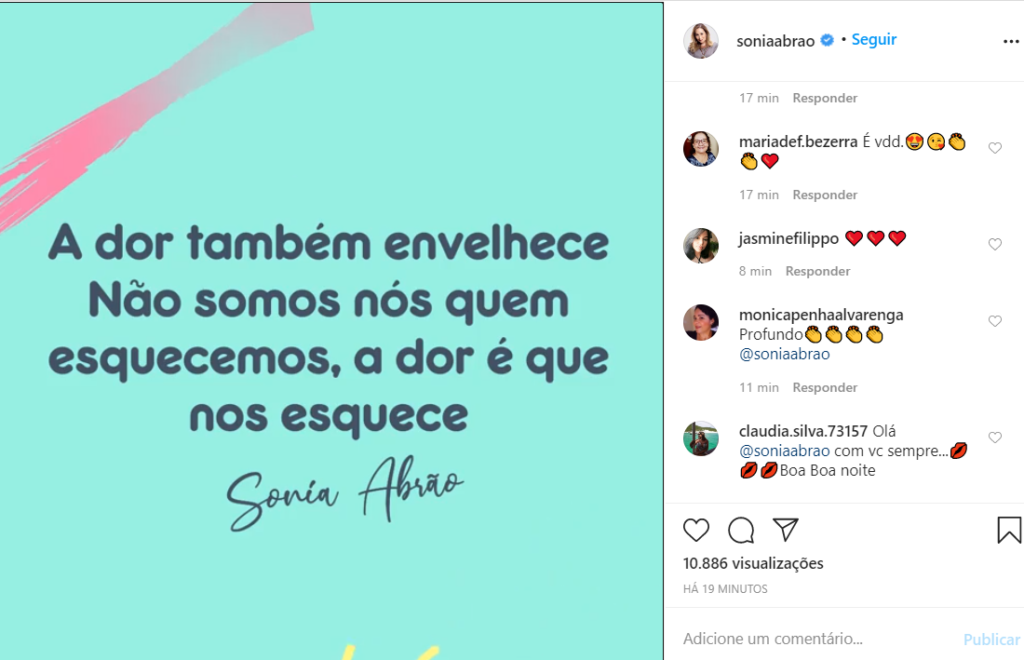 A apresentadora da RedeTV desabafou sobre a dor da partida e impressionou (Foto: Reprodução / Instagram)