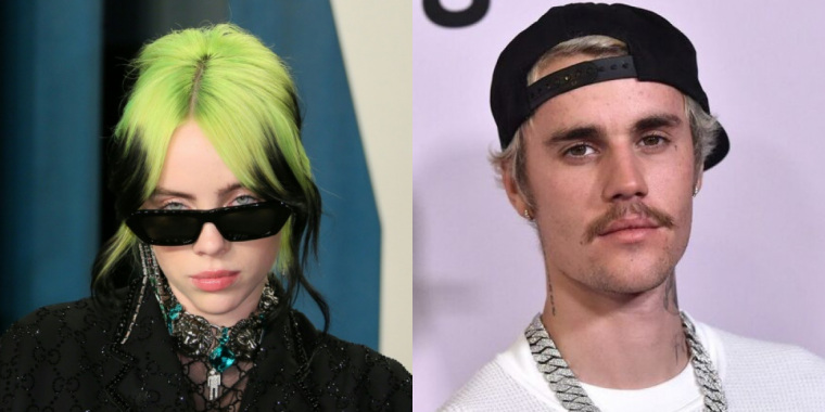 Billie Eilish deixa de seguir Justin Bieber nas redes sociais e treta é exposta (Foto: Reprodução)