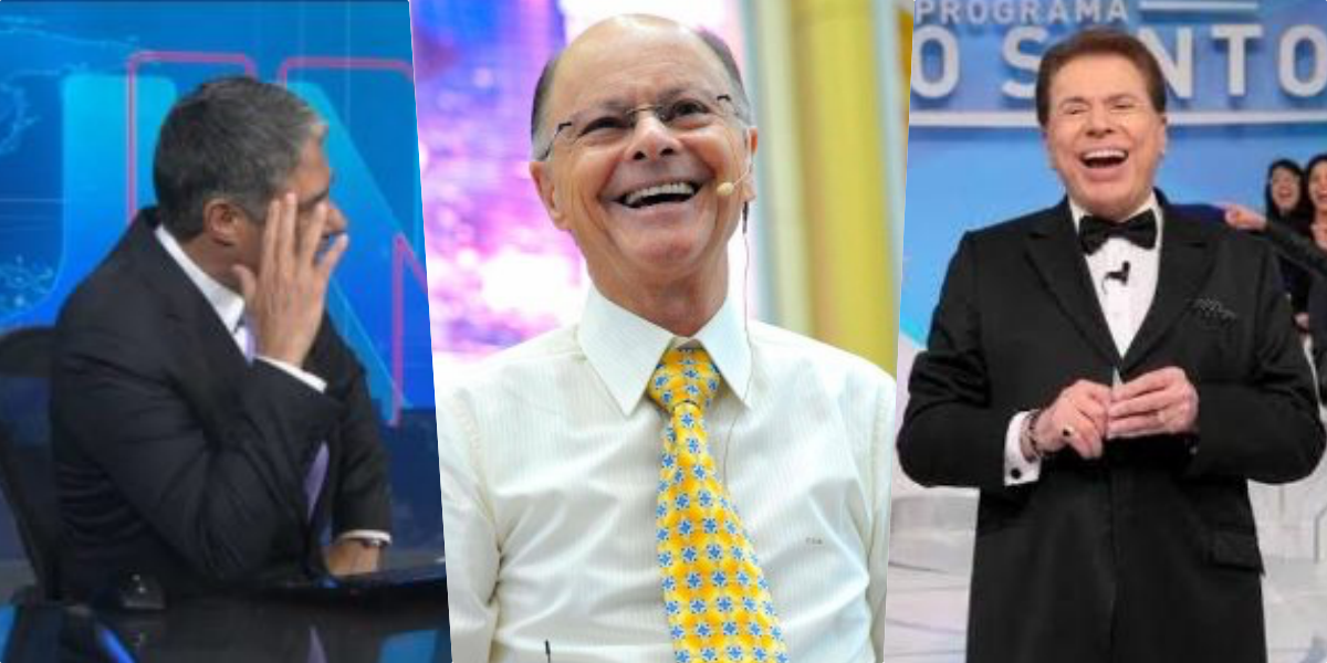 William Bonner, Edir Macedo e Silvio Santos (Foto: Montagem)