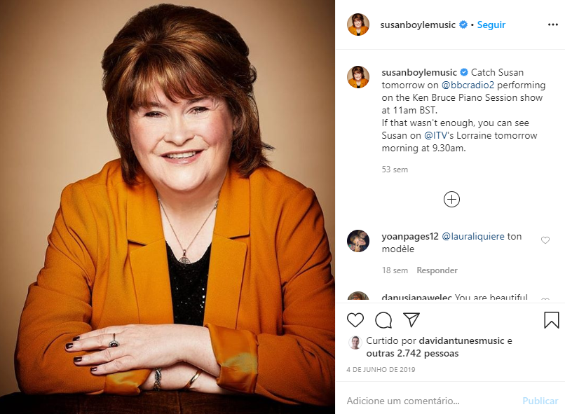 Susan Boyle nos dias de hoje (Foto: Reprodução)