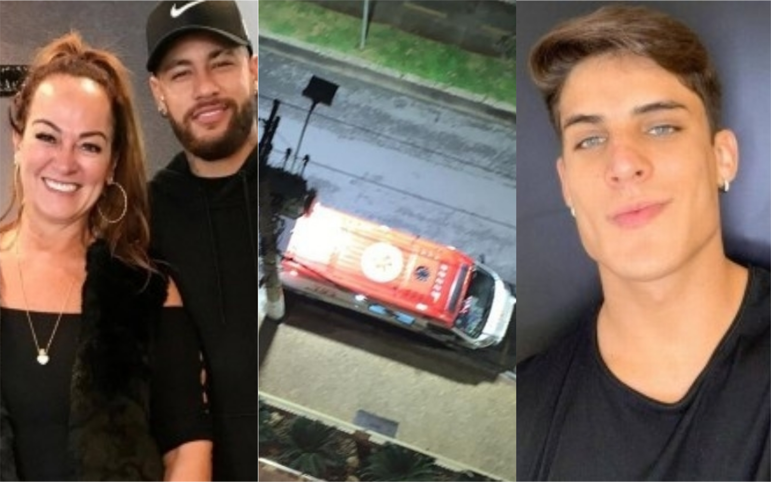 Nadine Santos, mãe de Neymar Jr. e seu namorado, Tiago Ramos, se envolveram em briga feia (Foto: Divulgação / Montagem: TV Foco)