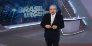 Imagem do post Datena, ao vivo, é exposto em mensagem de mulher, gravidez é revelada e apresentador fica constrangido: “Aqui não”