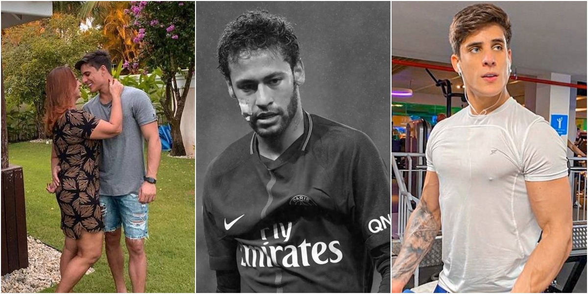 Namoro de Nadine Gonçalves, mãe de Neymar, com Tiago Ramos, segue firme e forte. (Foto: Montagem/Reprodução)