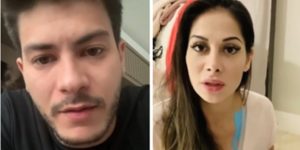 Arthur Aguiar entrou na Justiça contra a ex, Mayra Cardi (Foto: Montagem/TV Foco)