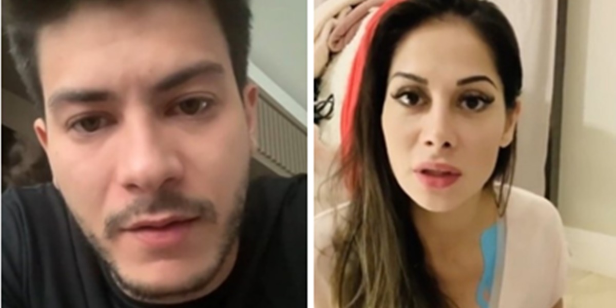 Ex-Panicat é quem teria causado a separação entre Arthur Aguiar e Mayra Cardi (Foto: Montagem/TV Foco)