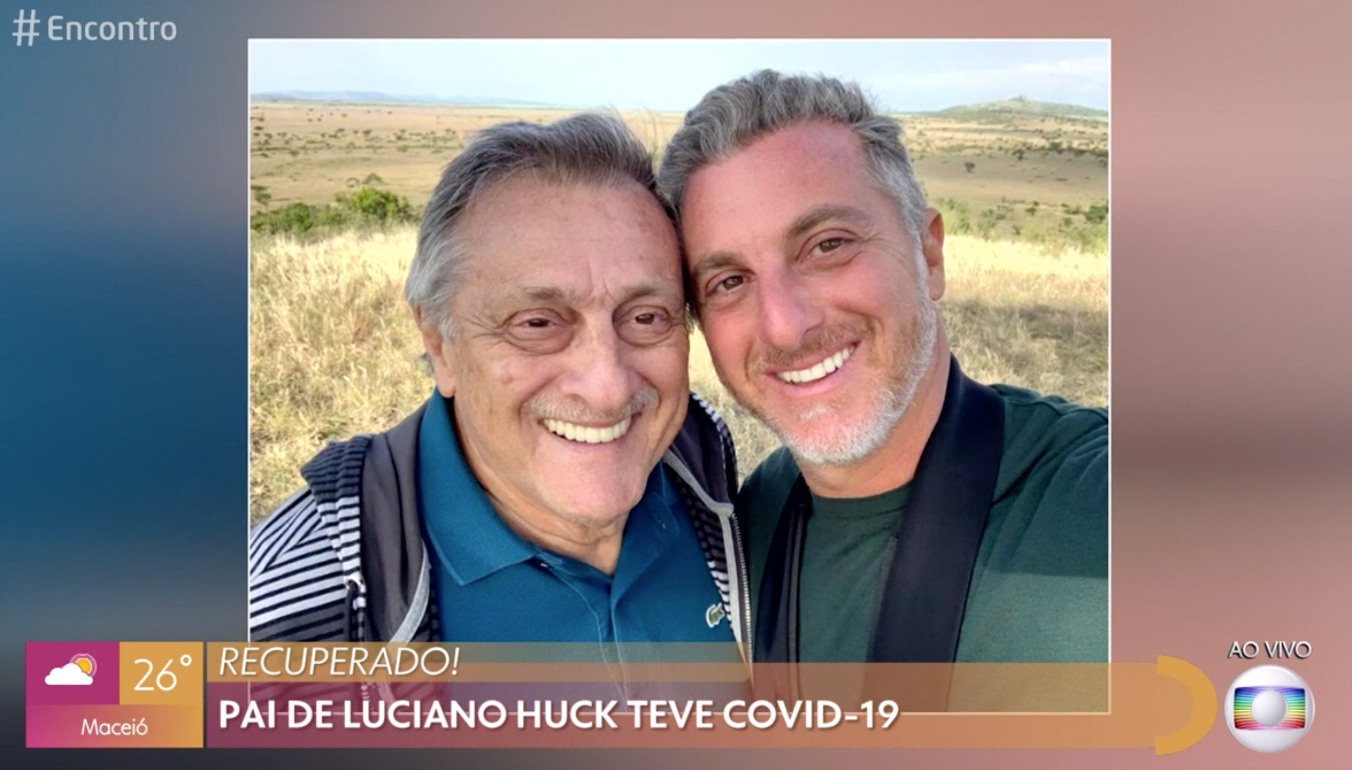 Pai de Luciano Huck contraiu Covid-19 (Reprodução)