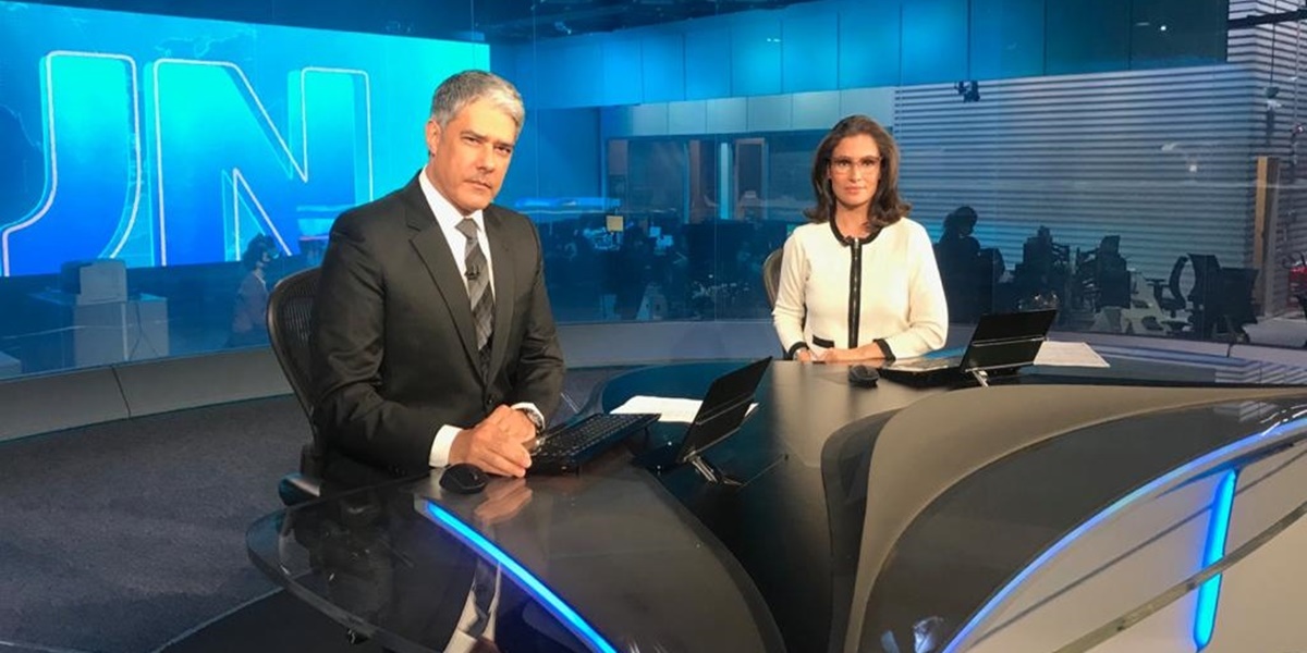 William Bonner e Renata Vasconcellos ocupam o principal posto jornalístico da Globo 