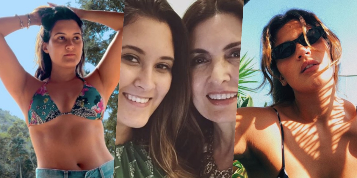 Bia Bonemer, filha de Fátima Bernardes, é amiga de Giulia Costa (Foto montagem: TV Foco)