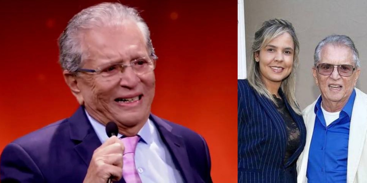 Carlos Alberto de Nóbrega está casado com Renata Domingues desde 2018 (Foto: Reprodução/SBT/Instagram)