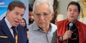 Carlos Alberto foi citado por Faustão após treta com Silvio (Foto montagem: TV Foco)